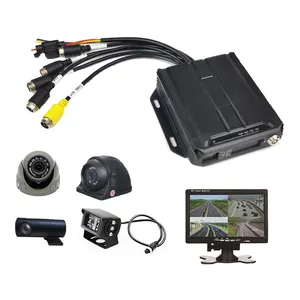 Oem H.264 Max 1*256gb Sd Cvbs Monitor 4ch Mdvr 3g 4g Gps Car Mobile Dvr Bus Dvr Truck Mdvr System