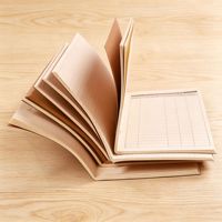 Carnet de notes à reliure à la colle froide en papier kraft, carnet d'échantillons, journal de liste de tâches pour la planification au bureau