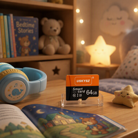 Carte mémoire Flash 8 Go 16 Go 32 Go 64 Go 128 Go Classe 10 Capacité Réelle pour Stylo Lecteur Livre Audio Enfant Plug and Play