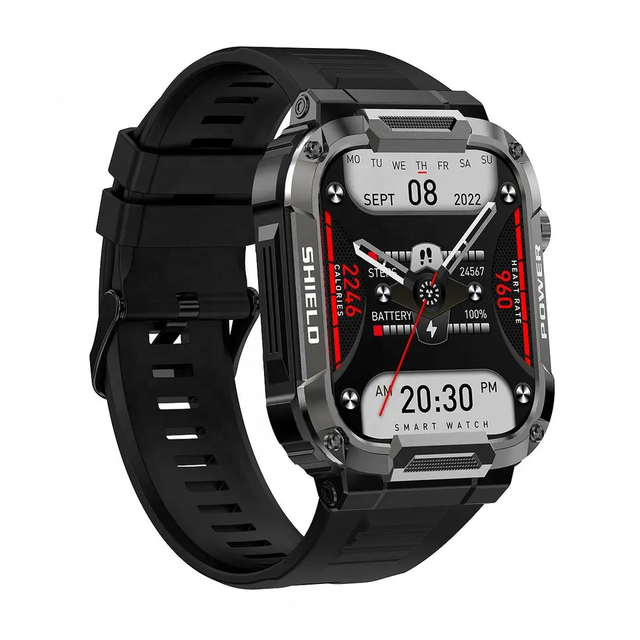 2023 Rugged Smart Watches 1.85inch MK66 Outdoor Sport Smartwatch Heart Rate Monitor Fitness ECG IP68 Waterproof Smart Watch