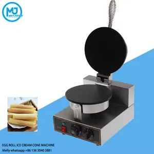 Fabricante de cone de sorvete elétrico comercial, máquina de confeitaria de cone de waffle