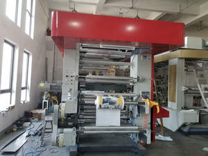 CE 6 color semiautomática tambor central bolsa de plástico no tejida mini máquina de impresión flexográfica - Product Image 4