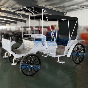 Carruaje de Cenicienta de Estilo Clásico Simple, Eléctrico o con Caballos, Ideal para Alquileres de Bodas y Lugares de Entretenimiento - Product Image 2