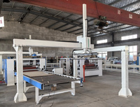 Machine de laminage pour panneaux muraux en WPC/PVC/bois avec rouleau de fusion de colle PUR pour le collage de PVC/PET/papier