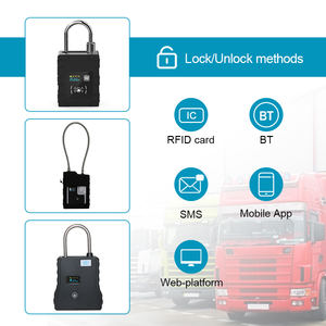IP67 स्मार्ट डिजिटल अलार्म ताला स्मार्ट कीपैड पासवर्ड बिना चाबी संयोजन ताला जीपीएस ताला - Product Image 6