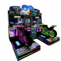 Nouvelle machine de jeu d'arcade 2 joueurs, course de voitures à monnayeur, équipement de divertissement dynamique de simulation de conduite pour salles de jeux