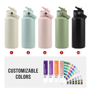 새로운 디자인 OEM 32온스 보온 물병 맞춤 로고 방진 푸시 슬라이드 뚜껑 스테인리스 스틸 진공 보온병 스포츠 물병 - Product Image 6