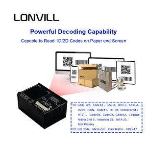 Lonvill เครื่องสแกนเนอร์รหัส128 EAN-13 EAN-8, เครื่องสแกน UPC-E 2D DM QR โค้ดความสามารถในการถอดรหัสที่มีประสิทธิภาพ - Product Image 2