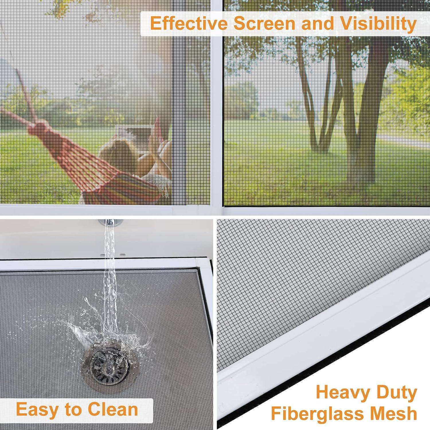 Hot Selling Adjustable Expandable Aluminum Door Windows Accessories Fly Insects Mosquito Mesh Sliding Screen Window Frame Kit · image 3