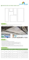 Cadre lumineux à LED 120x60 Grille Plafonnier Perimeter Light 4x2ft
