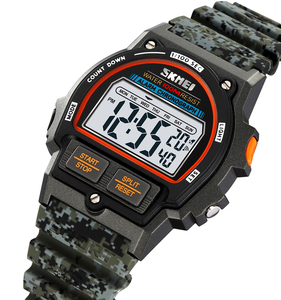 Montre Digitale Homme <span class=keywords><strong>SKMEI</strong></span> 2263 Élégante ODM, Meilleure Autonomie, Bracelet en Acier Inoxydable, Étanche, Calendrier, Montre de <span class=keywords><strong>Sport</strong></span> Simple, Fabricant - Product Image 5