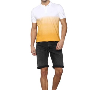 Service OEM - Shorts en jean décontractés pour hommes, mélange de coton, coupe droite, pantalon court d'été pour hommes, shorts en jean de couleur unie - Product Image 2