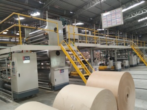 Tự động 3 5 7 ply sóng các tông dây chuyền sản xuất phim hoạt hình hộp máy làm - Product Image 5