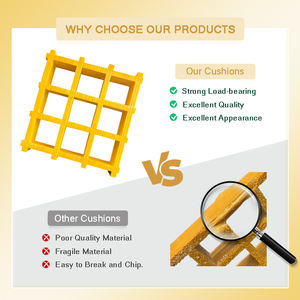 Grilles de sol en plastique de haute qualité Shine Universe pour porcs, 38 mm * 38 mm, 50 mm * 50 mm, antidérapantes, revêtement de sol pour porcs, mini-maille en fibre de verre FRP - Product Image 3