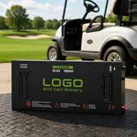 Batterie au lithium Lithmate LiFePO4 51,2 V 105 Ah haute puissance 250 A 300 A à décharge continue 48 V 100 Ah pour voiturette de golf