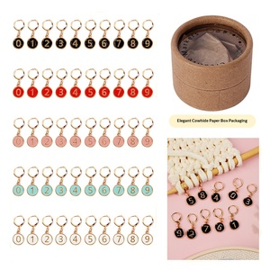 Marcadores de Punto con Orejas de Gato y Números, Clips de Bloqueo para Tejer y Hacer Ganchillo, Contador de Hileras Esmaltado, Accesorios para Proyectos de Hilado - Product Image 5
