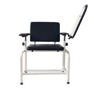 Hospital Chair SC01 Black <b>Metal</b> Frame PU Leather Medical Chair For Blood Collection And Hemodialysis - Product Image 4