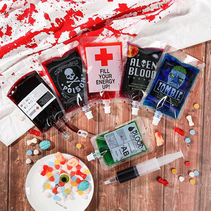 Bolsas de Plástico Transparente de 250 ml para Bebidas, Bolsas de <span class=keywords><strong>Sangre</strong></span> para Fiestas de Halloween - Product Image 2