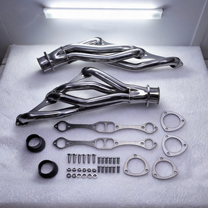 Collecteur d'échappement SBC en acier inoxydable LK Racing compatible avec Chevy <span class=keywords><strong>Nova</strong></span> SS 1962-1979 Impala Caprice Bel Air V8 Performance - Product Image 6