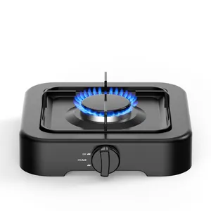 Single Burner Gas Stove 2.2KW Mini Gas Hob Portable Table Top Cooktops Stainless Steel Camping Gas Stove