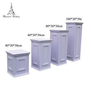 Sıcak satış beyaz PVC roma sütun yol kurşun çiçek düğün etkinlikleri için avrupa SPS romantik karton süslemeleri standı - Product Image 5