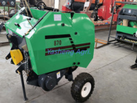 Presse à balles rondes mini YS Farm Tractor 9YK-8070 entraînée par prise de force, 25 CV, haute productivité pour luzerne, herbe et paille