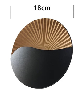 Lámpara de Pared LED Moderna de Diseño Redondo, Color Gris, para Dormitorio Interior, Tipo Concha - Product Image 2