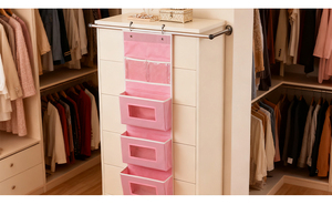 Over the Door Hanging Organizer With Multi <b>Large</b> Pockets Wall Mount Pantry Storage With Clear Window Over the Door Storage - Product Image 3