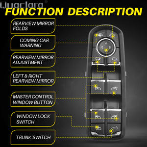Nuevo Botón de Control de Elevalunas Eléctrico para Coche, Repuesto para <span class=keywords><strong>Macan</strong></span> Panamera 2011-<span class=keywords><strong>2018</strong></span>, Lado del Conductor, 7PP959858AEDML - Product Image 6