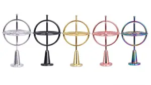 Gyroscope New Dazzling Color Gyro Metal Decompression Toy Finger Gyroscope Manufacturer Direct Sales