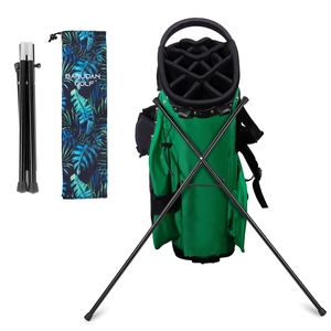 Support de sac de golf en alliage d'aluminium de haute qualité, universel, facile à transporter, avec pieds pliables, fixation pour sac de golf - Product Image 1