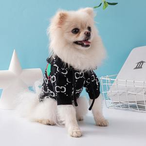 Vente en gros d'usine Nouveau GZZEST Pull à capuche pour chien de luxe écologique à motif uni avec fibres acryliques pour l'hiver/l'automne - Product Image 3