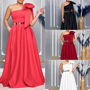 Vestidos de Dama de Honor Elegantes Tipo Vestido de Gala con Tirantes Ajustables, Largos hasta el Suelo, para Invitadas, Estilo <span class=keywords><strong>Imperio</strong></span>, Lisos, de Organza, para Fiesta, Maxi - Product Image 2
