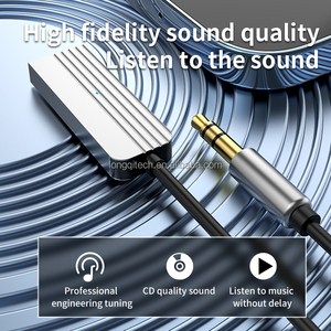 <span class=keywords><strong>Adaptateur</strong></span> <span class=keywords><strong>Bluetooth</strong></span> Aux, kit d'enceintes audio, <span class=keywords><strong>adaptateur</strong></span> USB avec <span class=keywords><strong>prise</strong></span> <span class=keywords><strong>jack</strong></span> 3,5 mm pour la diffusion de musique et les appels, microphone intégré - Product Image 3