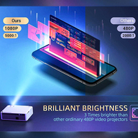 OEM y ODM 5,7 pulgadas para HDMI USB Android 9,0 HD Video Game Projector 700 Lumens Home Theater para la escuela