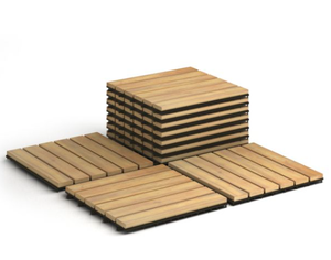 Dalles de terrasse en bois à emboîtement (30x30cm DIY) - Product Image 2