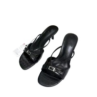 Nouvelles sandales noires pour femmes ZA2026 - Sandales à talons hauts compensées à bout ouvert et à brides - Vente directe d'usine et vente en gros