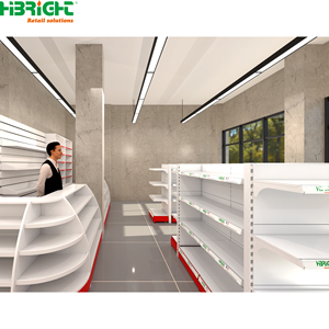 Étagères industrielles en métal robustes Highbright HBE-LD pour supermarchés et magasins de proximité - Durables, réglables, installation rapide - Product Image 6