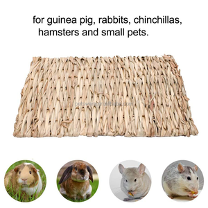 Küçük hayvanlar doğal çim Timothy Timothy Hay Mat & kafes Hay yatak Critter dokuma çim Chew oyuncak Mat küçük hayvan yatak Mat - Product Image 5