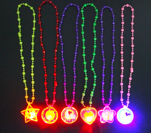 Novedad <span class=keywords><strong>led</strong></span> parpadeante collar de luz en forma de estrella Collar para carnaval suministros - Product Image 6