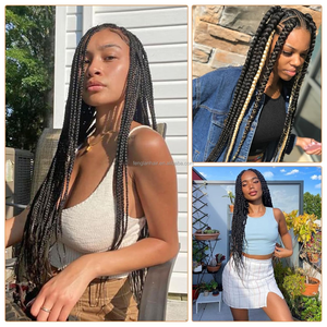 Vente en gros de cheveux ultra tressés pré-étirés de qualité supérieure 4X pour femmes noires |   Tresses de style <span class=keywords><strong>Expression</strong></span> 100% authentiques - Product Image 5