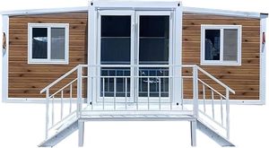 Casa Prefabricada Móvil de Acero de Lujo, Casas, Villa de Cine, <span class=keywords><strong>Cabaña</strong></span> con Aleros, Nueva Condición, Diseño Moderno Ecológico, Certificación CE - Product Image 2