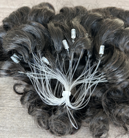 Extensions de cheveux naturels indiens de qualité supérieure, couleur naturelle, Deep Water 12a H6, extensions de cheveux humains, 100% plumes de coq réelles, longues
