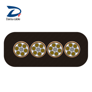 Flat nhiệt đi du lịch Cáp mèo 6 cao su linh hoạt UTP CAT5E thang máy và cẩu tháp Cáp - Product Image 3