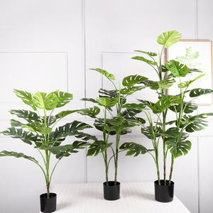 <b>Artificial</b> Monstera Deliciosa <b>Tree</b> Large Size High Simulation Indoor Decor Plastic Plant Multi Piece Package Housewarming - Product Image 2