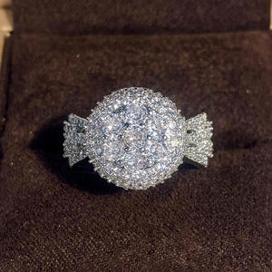 Anello di Diamanti Q825 in Oro Bianco, Taglio Brillante Naturale Rotondo, Colore G, Gioiello da Donna per Fidanzamento - Product Image 6