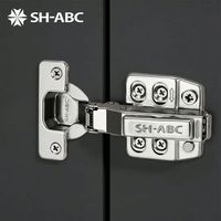 SH-ABC Fermeture Automatique à Prix Abordables, Quincaillerie en Acier Laminé à Froid, Charnières Réglables 3D à Fermeture Douce pour Meubles de Cuisine Dissimulés