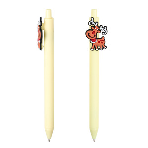 Metal Creative Cartoon Colored Christmas Reindeer Ballpoint <b>Pen</b> with Black & Blue Ink - Product Image 6