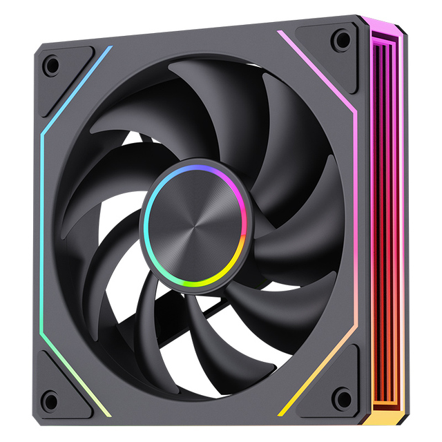 SNOWMAN Free Design LOGO Free Sample 5V 3pin/4pin Fluid Bearing 120mm RGB Computer Fan for PC Case Cooling 25dBA