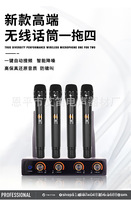 Système de microphone sans fil UHF Aidi Audio, micro-cravate et micro-casque, 1 à 4 canaux, professionnel pour conférences et scènes